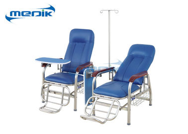 IV Kutuplu Ayarlanabilir Hastane Mobilya Sandalyeleri Hasta Transfüzyon Sandalye