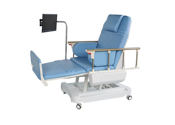 Otomatik diyaliz koltuklar, elektrikli kan çizim sandalye düz yatak pozisyonu ile