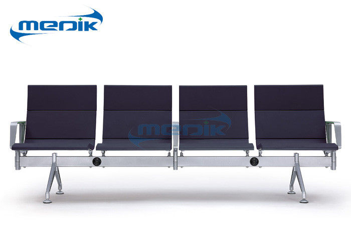 Klinik için 4 Kişilik Hastane Mobilyaları Sandalyeleri Soğuk - Rulo Çelik Çerçeve