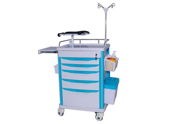 ABS Plastik Üst Kurulu ile Kliniği için Manuel Tıbbi Crash Cart