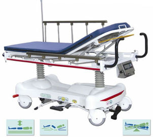Hastaları taşımak için ölçekleme sistemli hidrolik sedye arabası