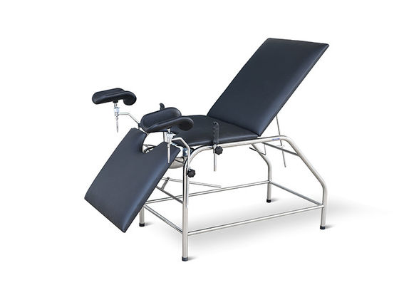 Kadın doğum elektrik jinekolojik sandalye ile yan raylar kafalık poliüretan yatak