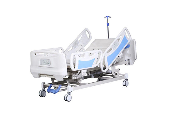 Mobil Hi Lo 5 Pozisyonlu Elektrikli Ayarlanabilir Tekerlekli Hastane Yatakları
